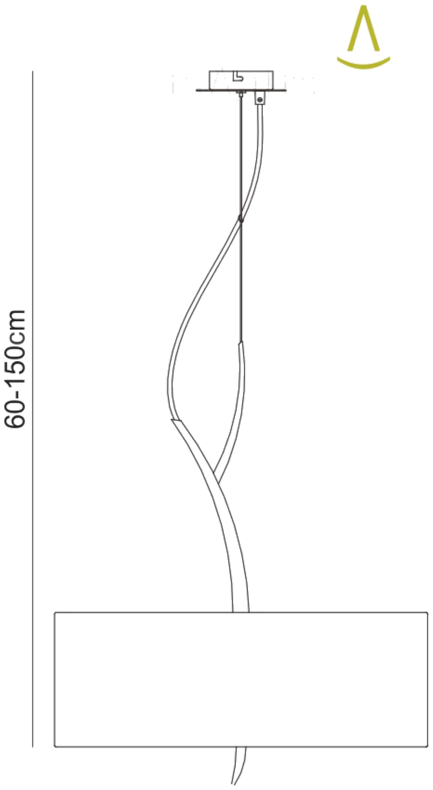 Eve Anthracite-White Ceiling Lights Mantra Single Pendant